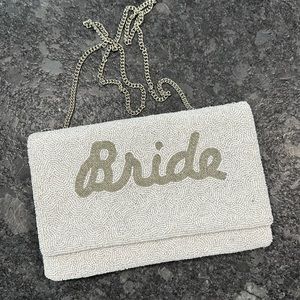Beaded Bride Clutch